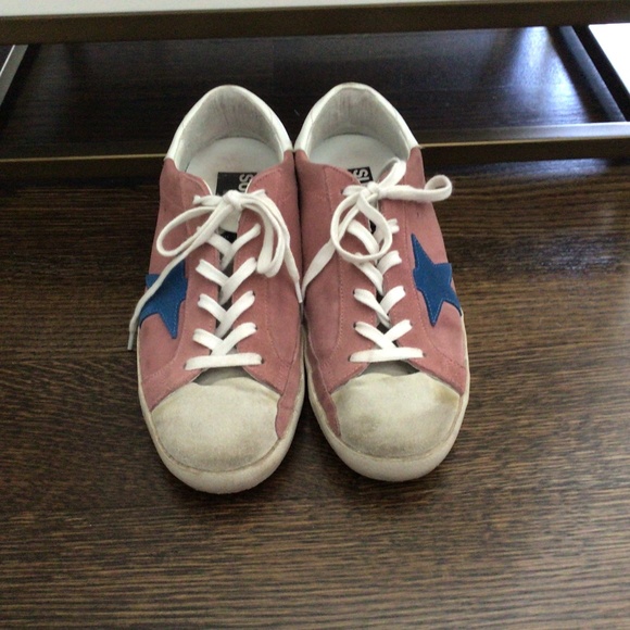 Golden Goose Shoes - Golden Goose SuperStar Pink/Red Shoes